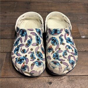 Stitch Patterned Crocs - Size 6
